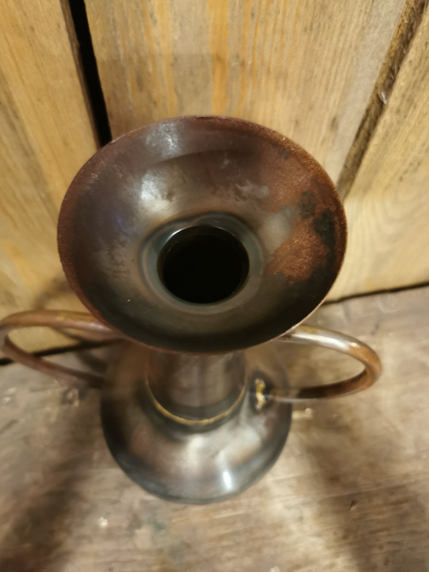Rustikk Inka vase/lysestake, Liten nr1
