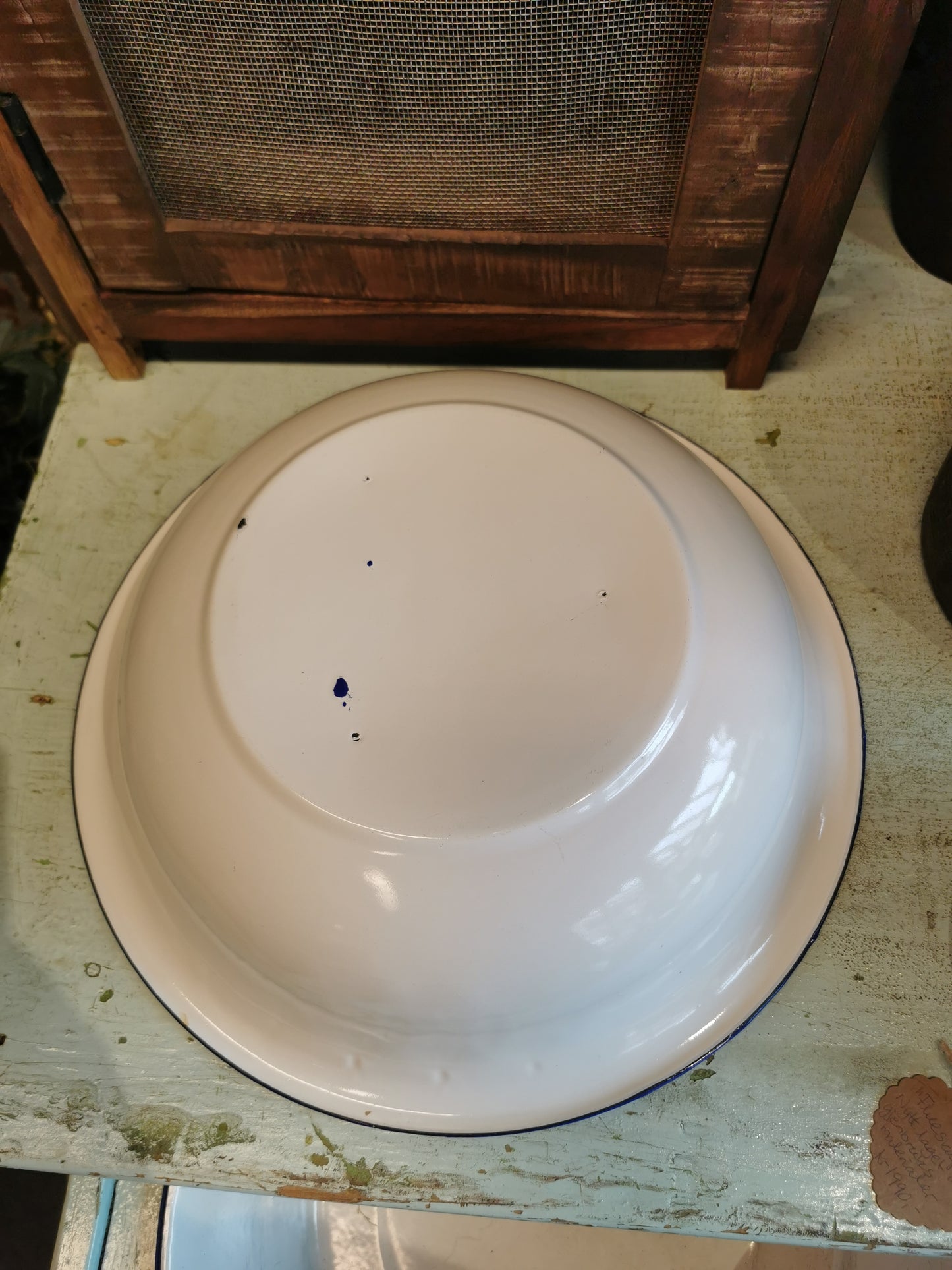 Vintage Emaljefat. D 38cm. #1
