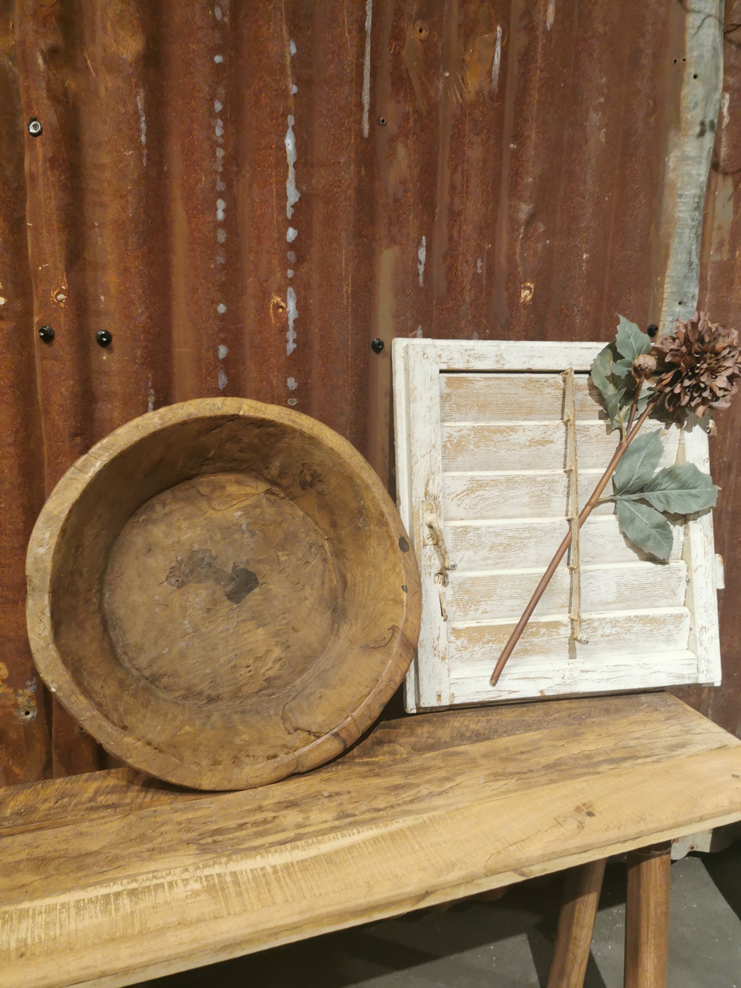 Vintage Indisk trefat nr6