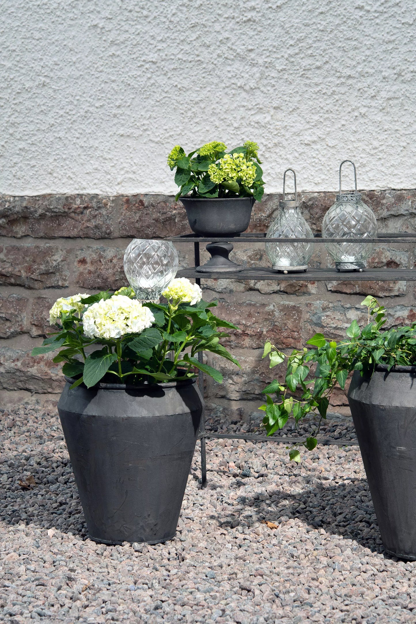 Blomsterbord i metall