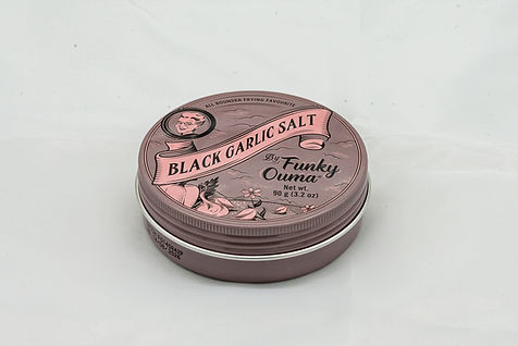 Funky Ouma Black Garlic salt, Glutenfri.