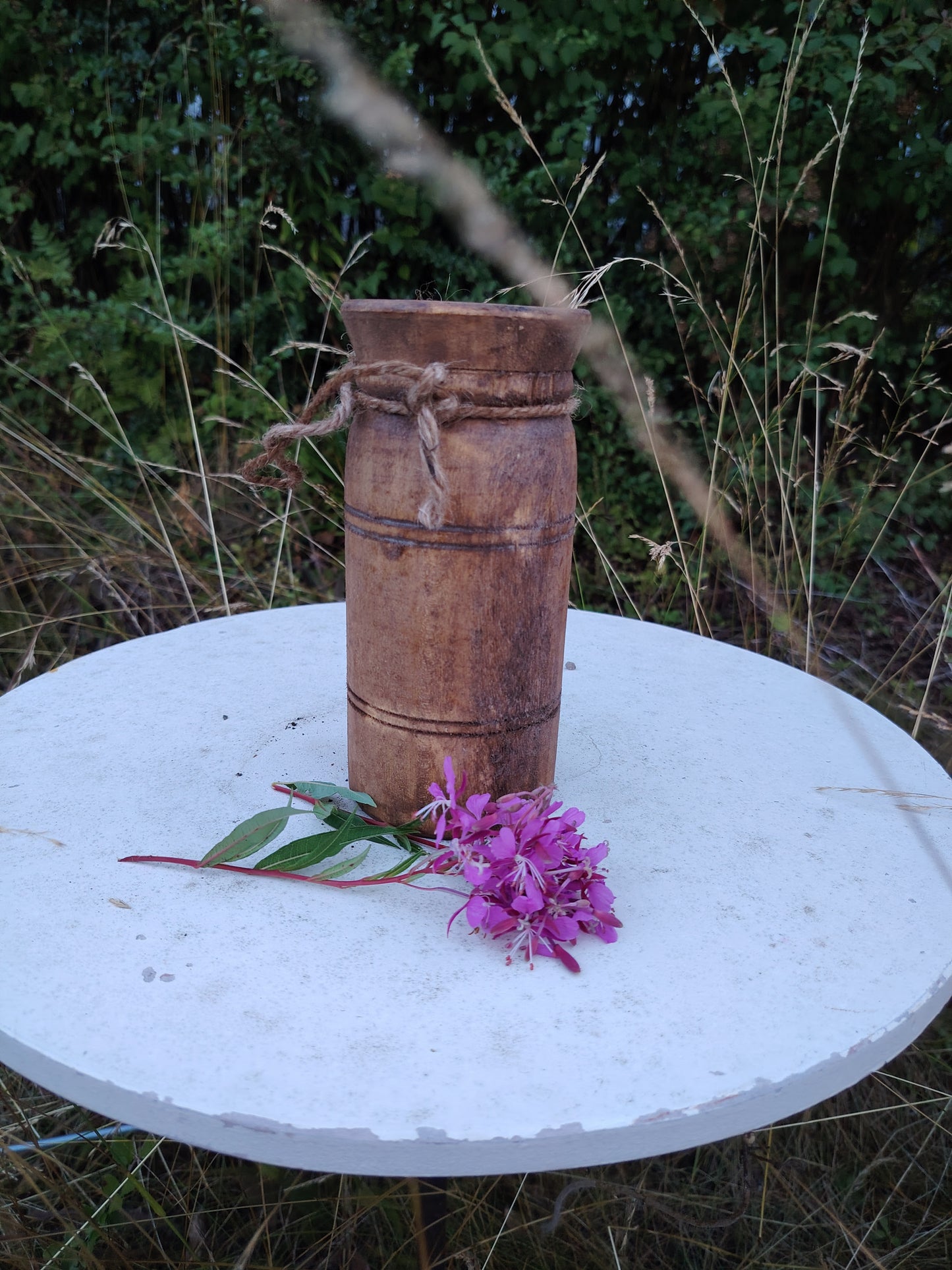Håndlaget liten trekrukke, Indisk. #3#