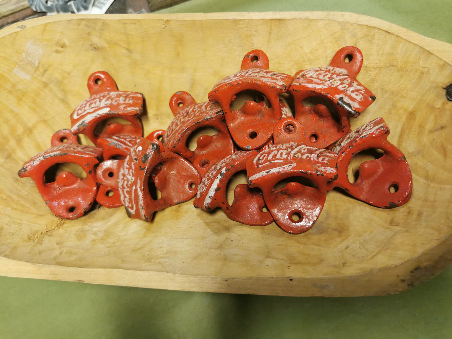 Vintage coca cola åpner, støpejern.