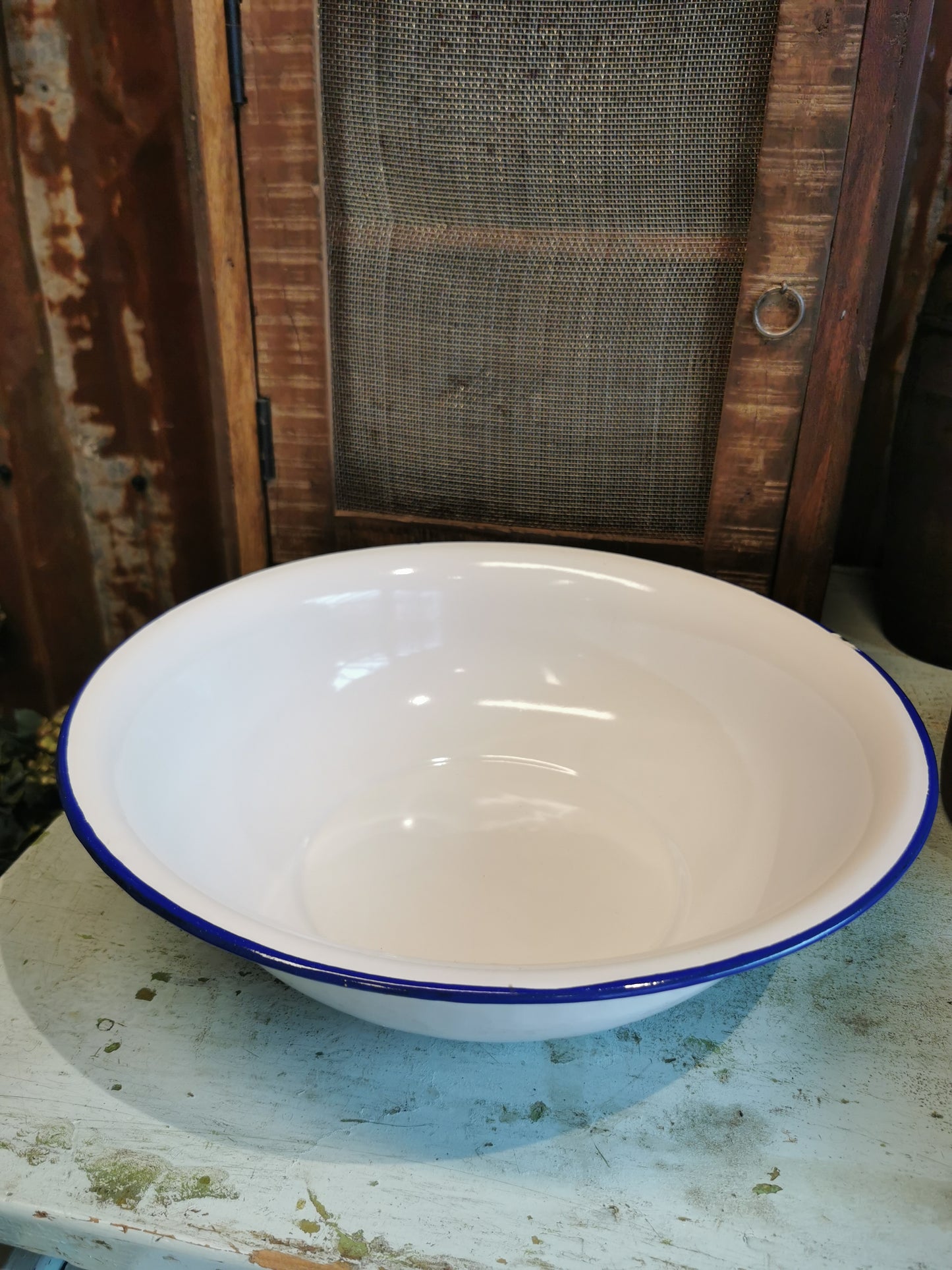 Vintage Emaljefat. D 38cm. #1