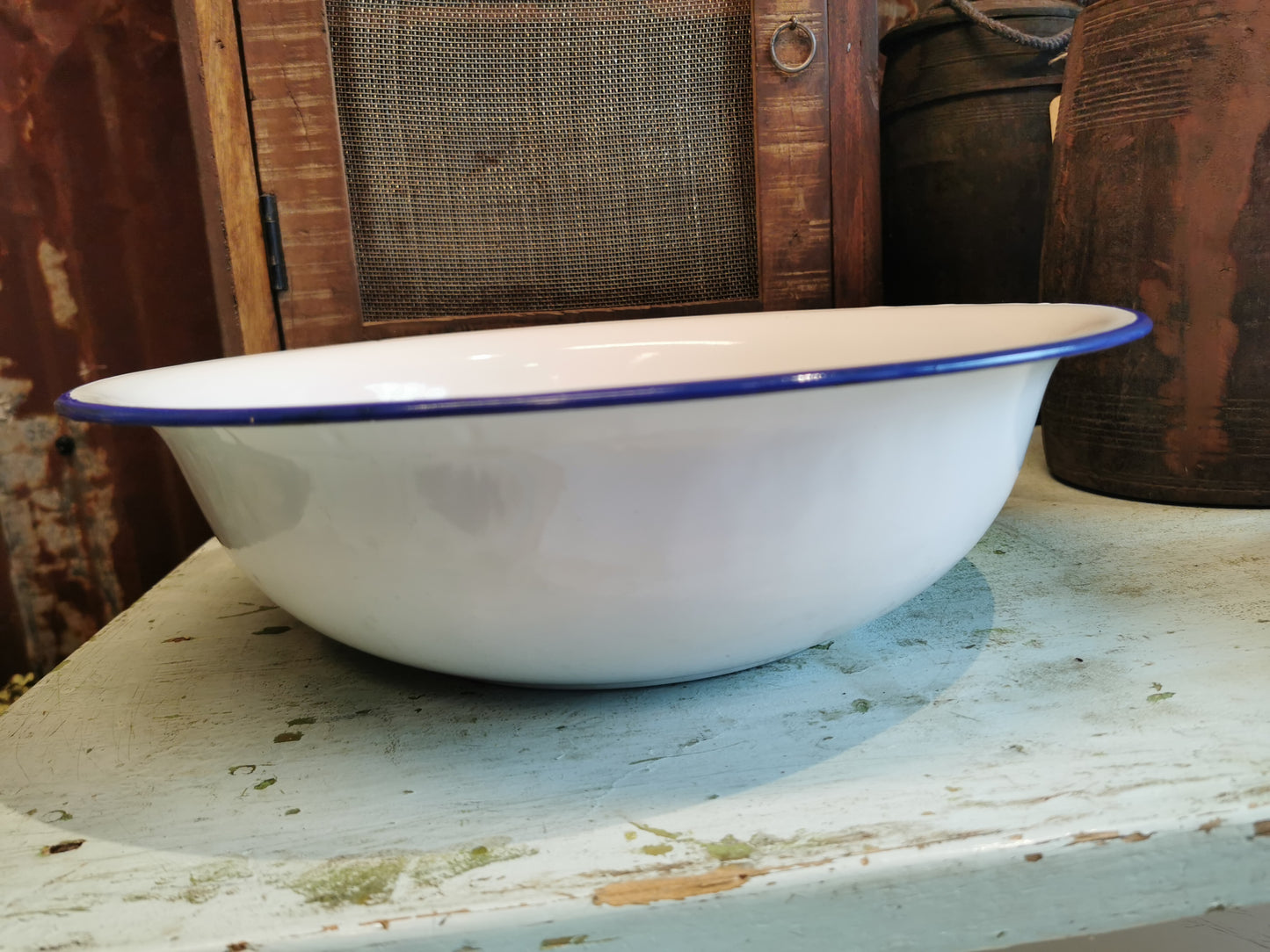 Vintage Emaljefat. D 38cm. #1