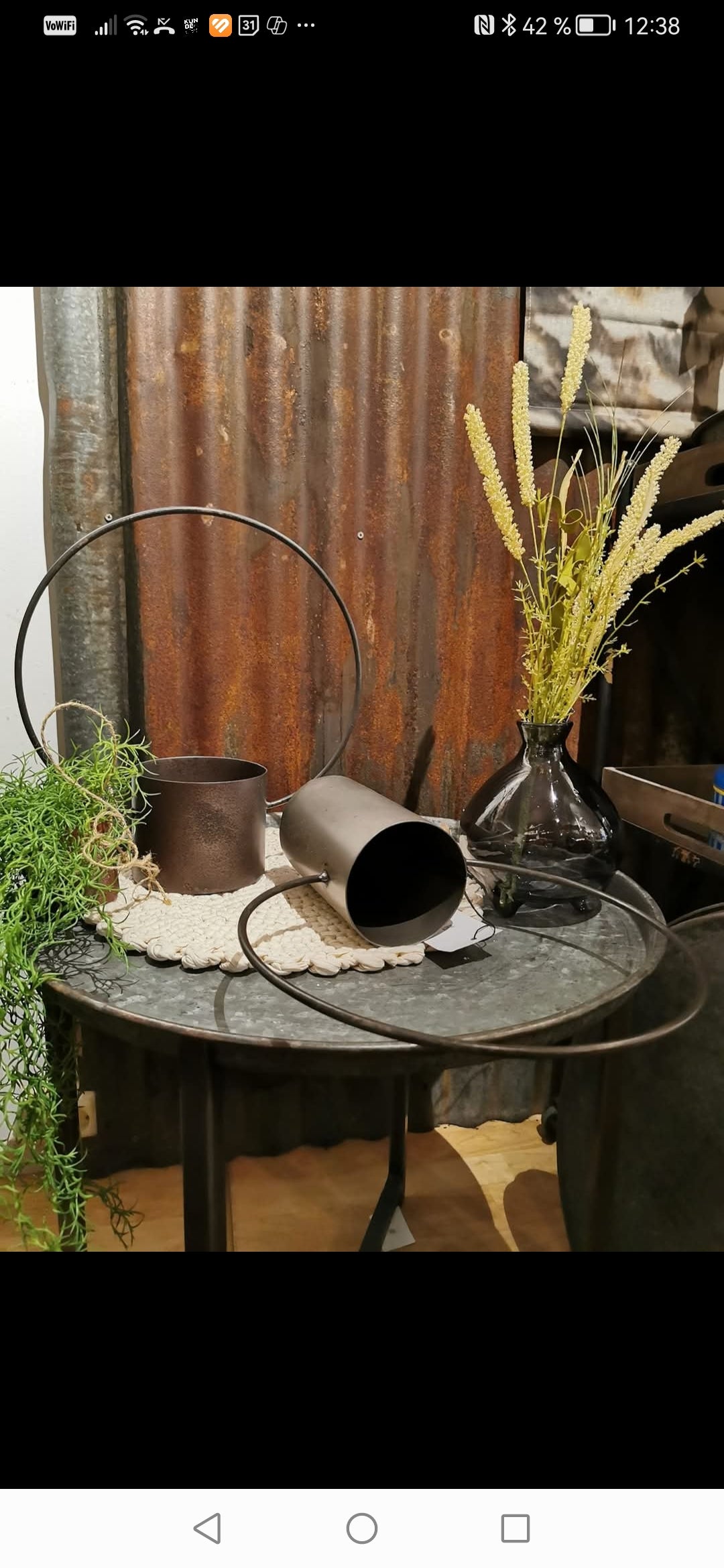 Metall "vase"