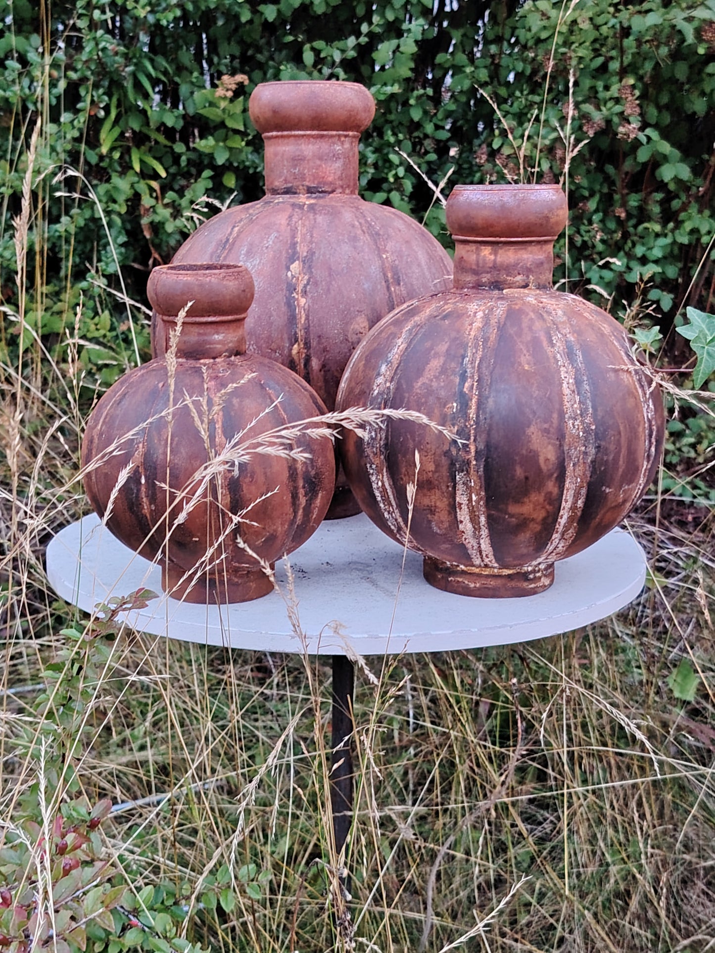 Håndlaget Gresskarvase M