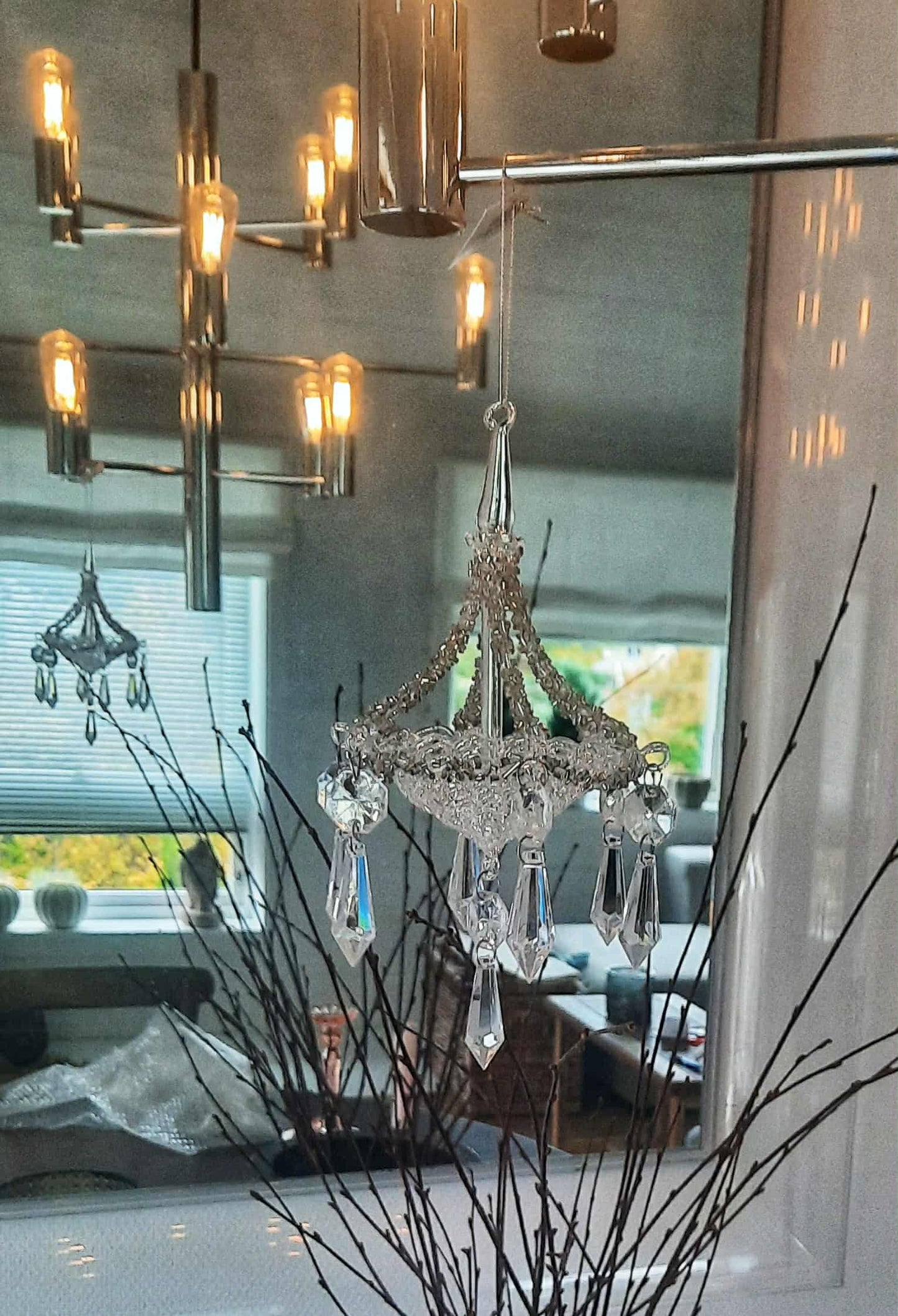 Prismekrone i glass
