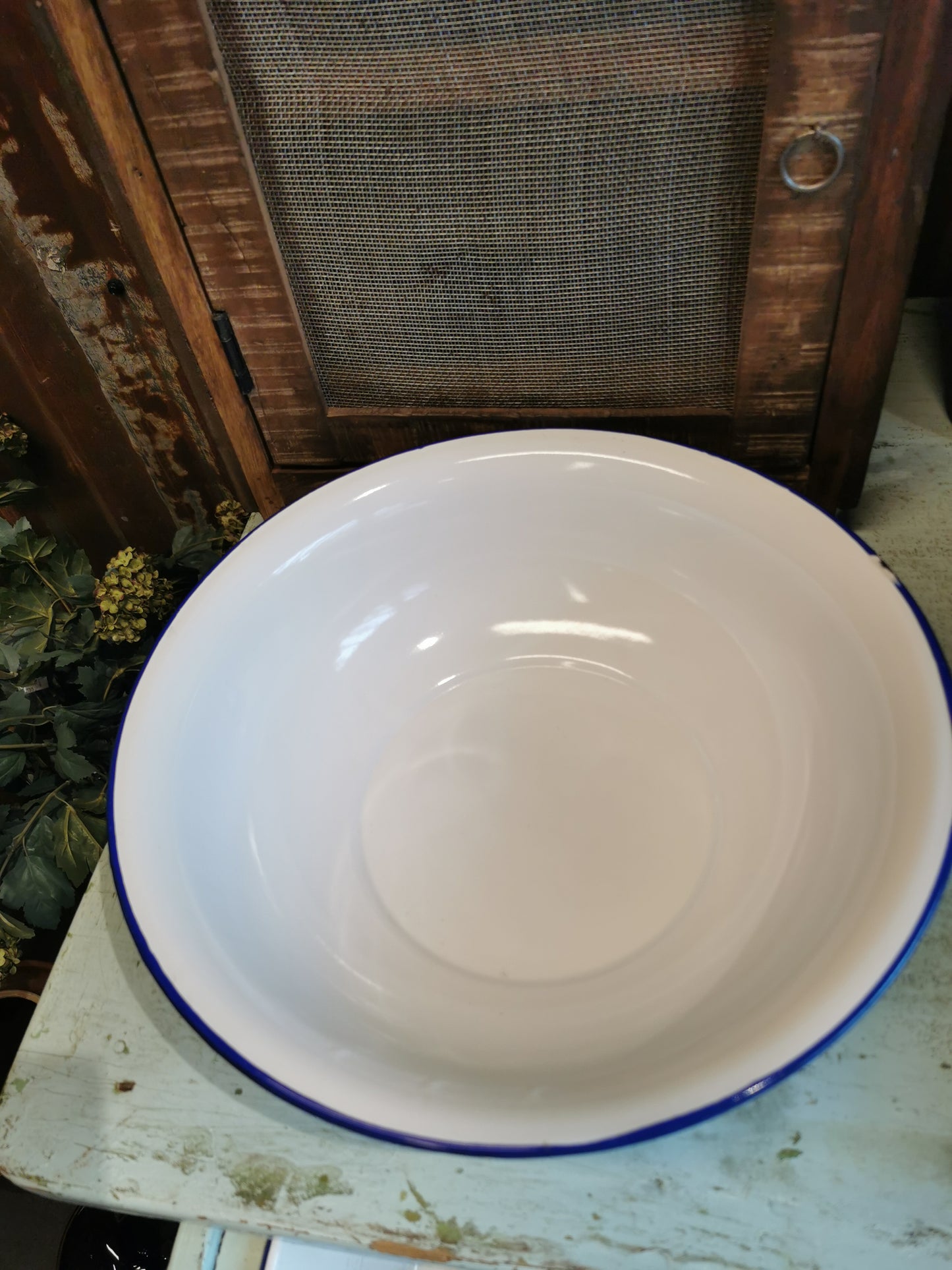 Vintage Emaljefat. D 38cm. #1